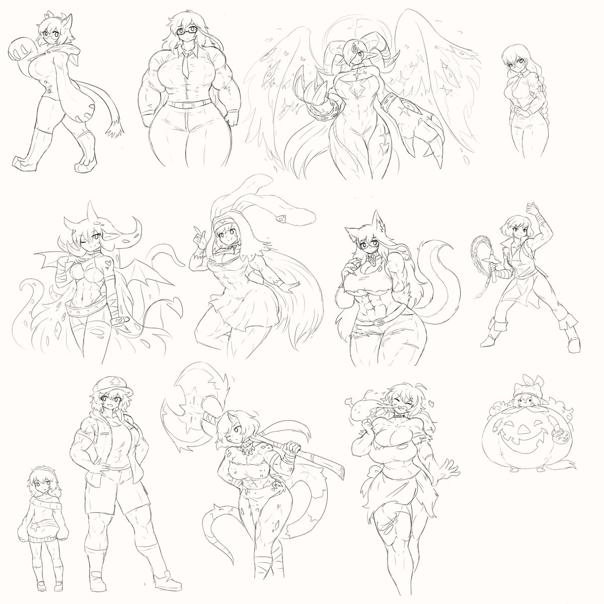 halloween sketches 