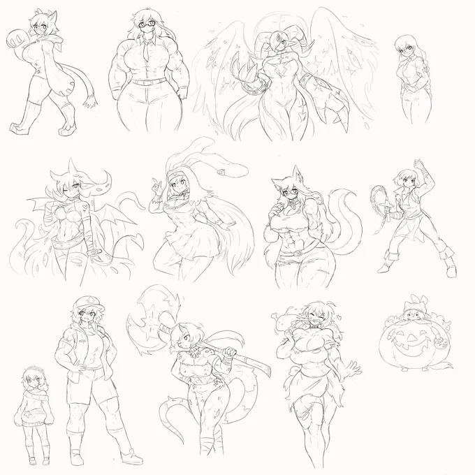 halloween sketches 