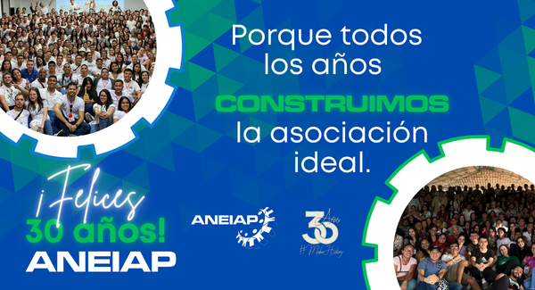 ANEIAPCO's tweet photo. Felices de volver y felices por nuestro trigésimo aniversario. Hoy son los de #30AÑOSANEIAP. 
Gracias a ustedes cada día por construir la asociación ideal 💙💚. https://t.co/9fJkhlFQro