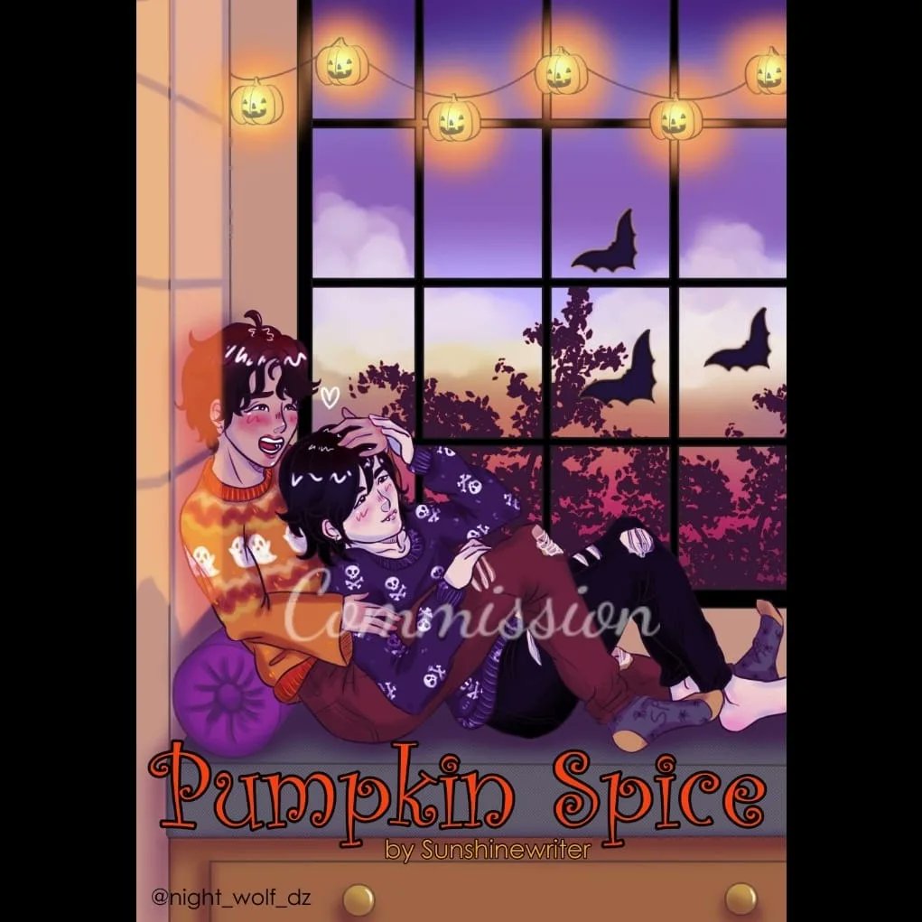 Sunshine_write1's tweet photo. Halloween Sope Au 
You can read it on AO3: https://t.co/BY6lhZxzAx
Wattpad: 
https://t.co/BQv5UP2o8W
Thanks to @night_wolf_dz the wonderful artist to whom I commissioned her this cover, it ended up do beautiful and cozy! 
#hopega #yoonseok #sope #sopeau #sopefic #yoonseokfic https://t.co/Qfgia80Pyy