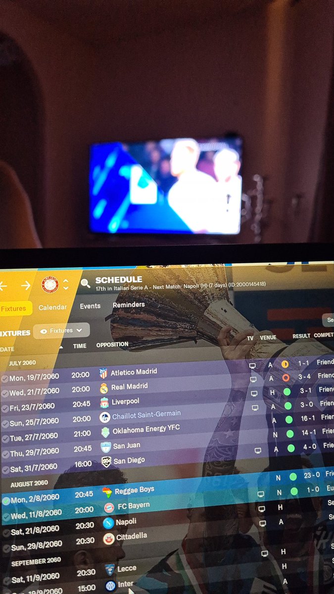 CharooFM's tweet photo. Come on A.C. Milan!β€π€
And little FM with Roma Calcio and soon start season 40πβ€
9 days to FM23 and @AFCAjax π€β€
@FootballManager #Footballmanager #Footballmanager22 #Footballmanager2022 #FM23 https://t.co/CPzTGc4biT