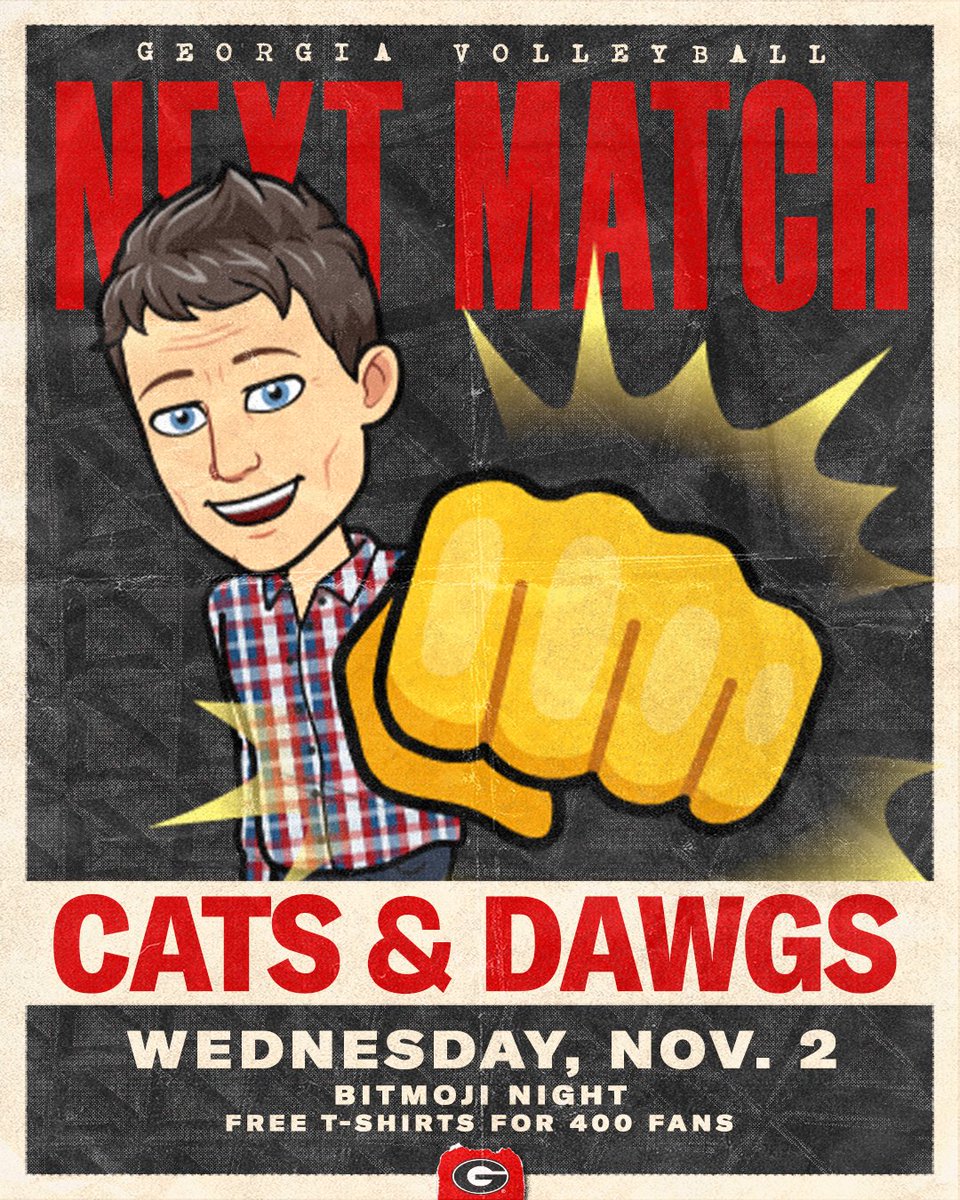 #DawgNation, we need YOU to #RockTheSteg this Wednesday when the Dawgs host No. 20 Kentucky on Bitmoji Night‼️ 

First serve is set for 7 p.m. 

#GROW | #GoDawgs