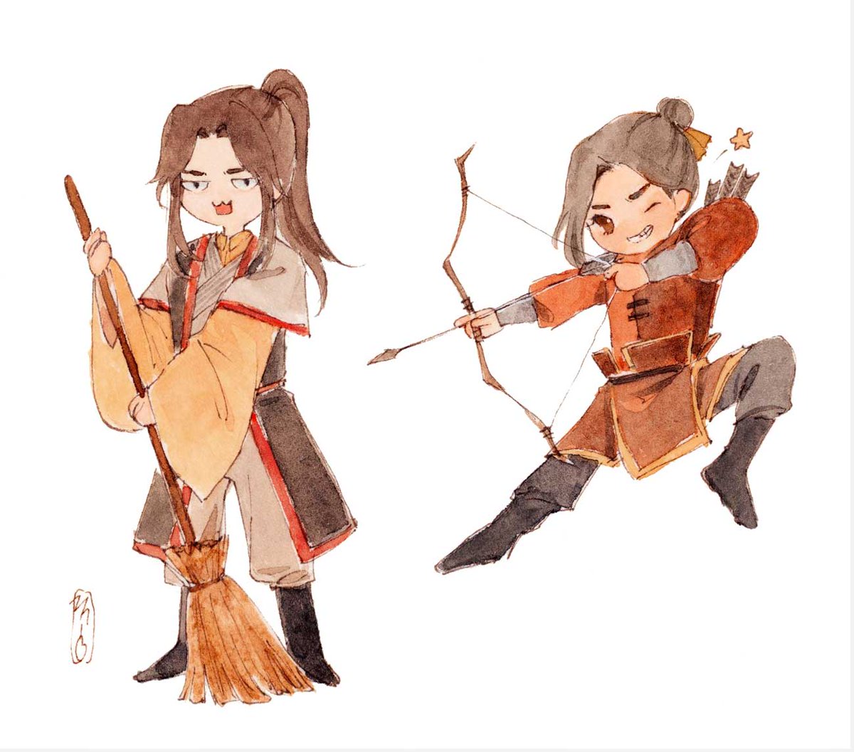 「aiming#fengqing #tgcf #fengxin #muqing 」|🌱 Mioのイラスト