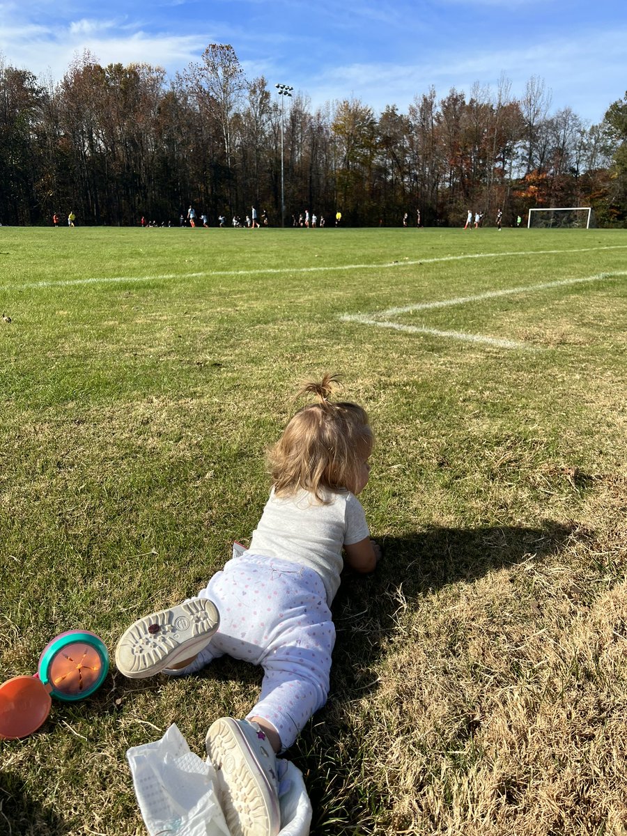 Sundays are for soccer ❤️⚽️ watching big sis win!