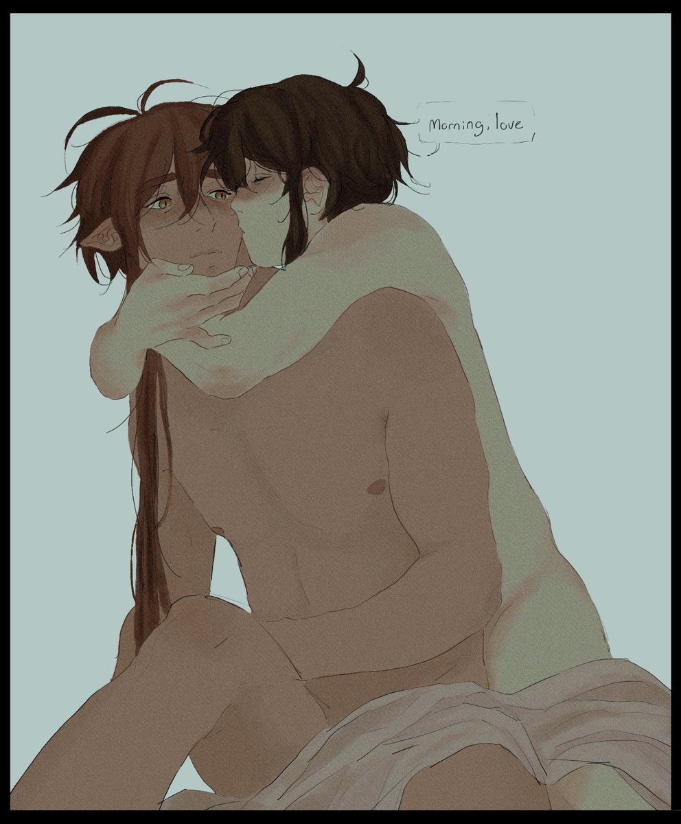 Reiikuu__'s tweet photo. Just zhongven waking up to take a casual bath in a river  😌#zhongven #venti #zhongli https://t.co/ubGu7V3jYN
