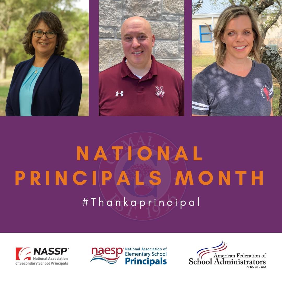 "I'm a School Principal, what is your superpower?" 

Thank you to each and every Principal in Comal ISD, we appreciate you. We invite the Comal ISD community to join us in celebrating our campus leaders all October! #comalisd #thankaprincipal