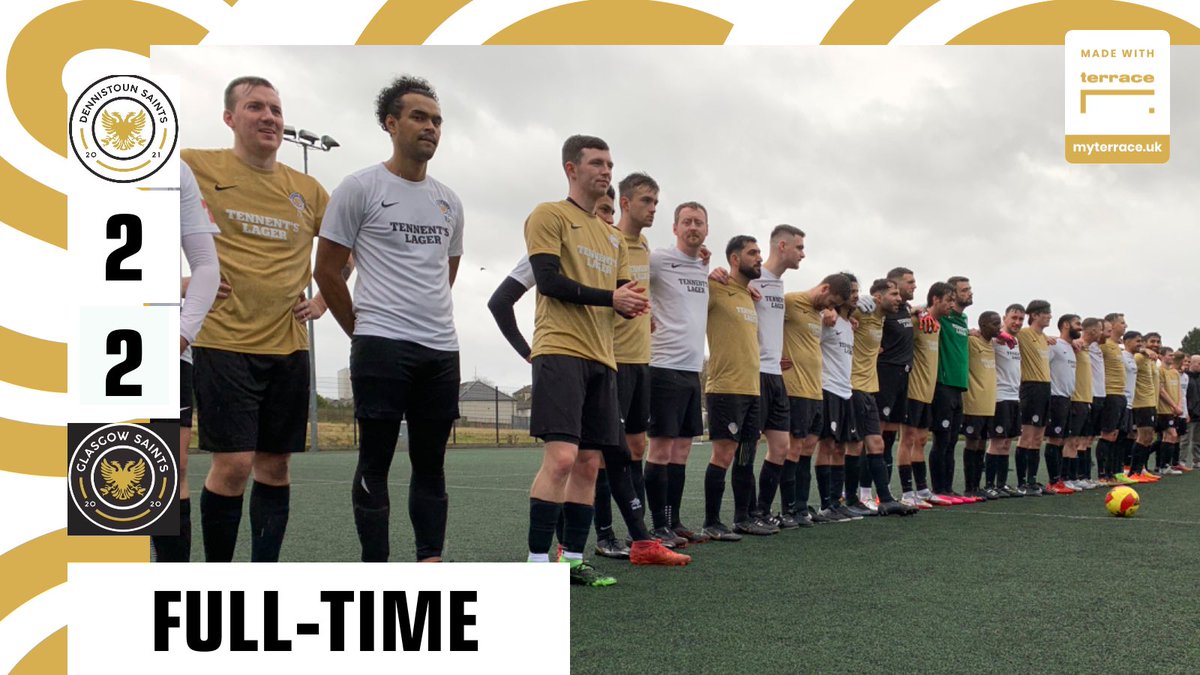 Full Time: Dennistoun Saints 🕊 2-2 Glasgow Saints ⚜️

A high tempo and entertaining derby saw the points shared at Milton this morning! 👏🏼

Some stunning goals and saves to follow in the match Highlights. 🎥

#Dennistoun #Glasgow #Saints #Nohate