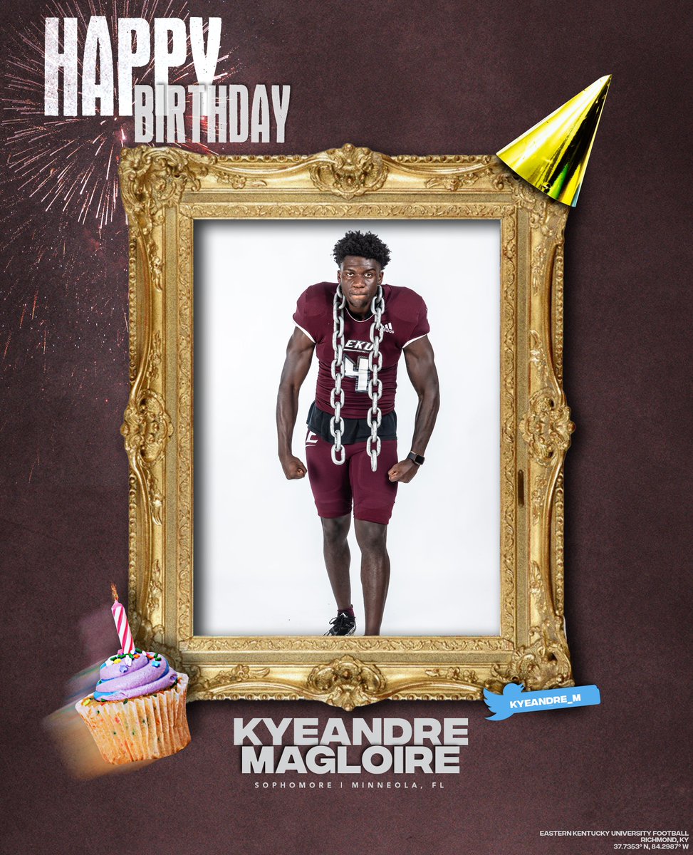EKUFootball's tweet photo. Happy Birthday @Kyeandre_M !! #E2W #MatterOfPride https://t.co/GsxXbSoTk6