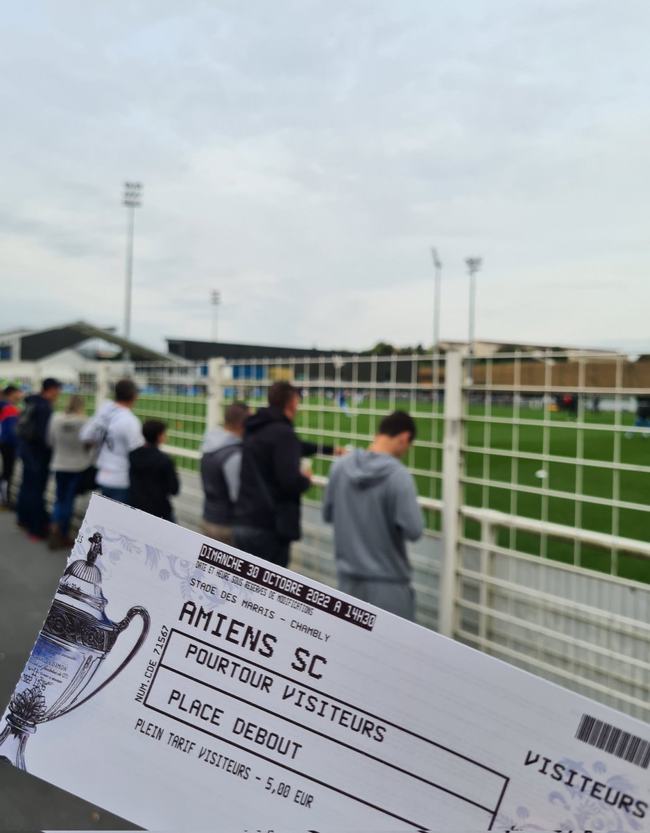 RyanClauin's tweet photo. 📆 30.10.2022
🆚️ FC Chambly-Oise - Amiens SC
🏟 Stade Des Marais
🗺 France 🇨🇵
🏆 Coupe De France
🎟️ 5€
#FCCOASC https://t.co/pHXquBrlGc