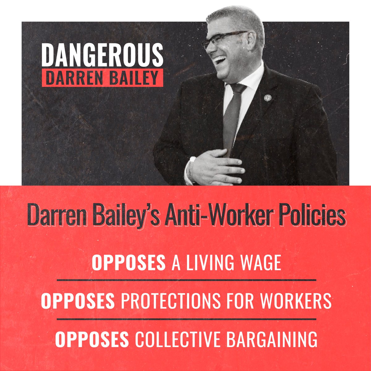 danger_bailey's tweet photo. Darren Bailey’s record on workers’ rights is clear -- whenever he’s had the chance, he voted against the very means for them to thrive. #ILGov https://t.co/jxiG9ub8U2