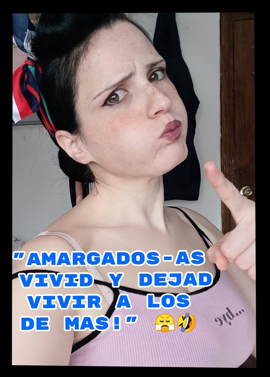 BAENA15003691's tweet photo. #AMARGADOS
#AMARGADAS
#VIVIDLAVIDAYDEJADVIVIR #ELRESPETOESPARAQUIENESTERESPETEN
LA VIDA SON DOS DÍAS! DEJAD YA DE DAR POR ULO! CADA UNO PIENSA DIFERENTE ASI ES LA VIDA,PERO NO OLVIDEMOS EL RESPETO.👍🏻 https://t.co/lAerUHZsrW