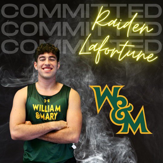 Blessed to announce that I will be committing to William and Mary’s Division 1 Track and Field team! I would like to thank my family, friends, and coaches for helping me along the way. Special thanks to <a href="/CoachWebb1337/">Coach Emily Webb</a> and <a href="/CoachHeacockWM/">Alex Heacock</a> for this opportunity. #gotribe