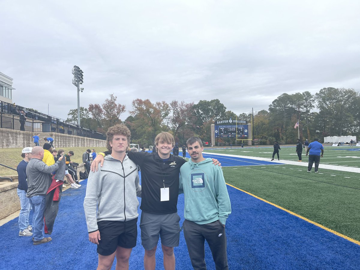 JohnRobertAber1's tweet photo. Had a great game day visit @barton_fb. Thank you to @CharlieMauze for the invite. Can’t wait to get back on campus soon! @JacobMull8 @EthanMiller210 https://t.co/FQWxCaoQEg