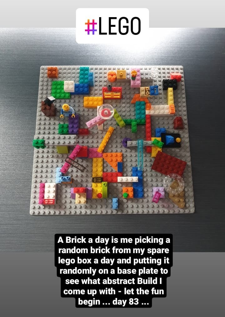 jslegobricks's tweet photo. A Brick a day ... Day 83 ...

A Brick a day is me picking a random brick from my spare lego box a day and putting it randomly on a base plate to see what abstract Build I come up with - let the fun begin ... day 83 ...

#lego @LEGO_Group #legobricks #abstractlego #funwithlego https://t.co/E3CQb35EZm