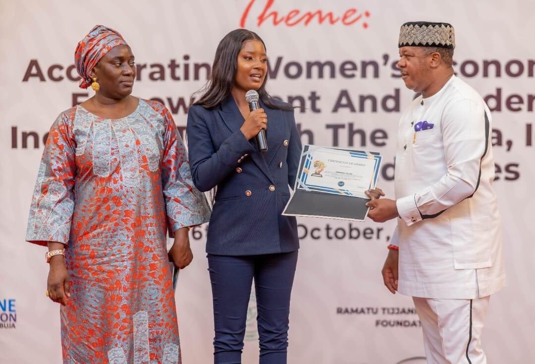 GambiaGamut's tweet photo. Another win for The Gambia creative industries. 

@MariamCoco411 also received an award from the @AfricaWomenCon 

We are proud of you and the entire industry celebrates your accomplishments! Well deserved 

Congratulations Mariama, keep it up 👏🏽 https://t.co/JKWXrQwvaP