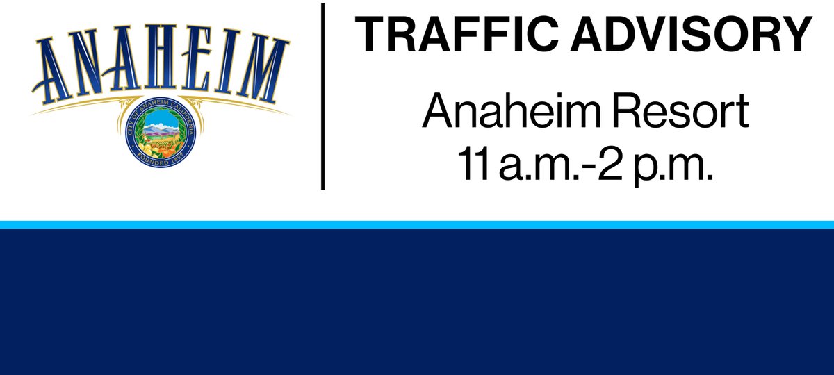 Expect heavier congestion Sunday 11 a.m.-2 p.m. with a planned rally. 

Harbor from Ball to Katella, Katella near Harbor.

If not visiting, avoid. Plan ahead visiting theme parks, convention center.

Rally is on recent Iran events. Follow city of Anaheim on Twitter for updates.