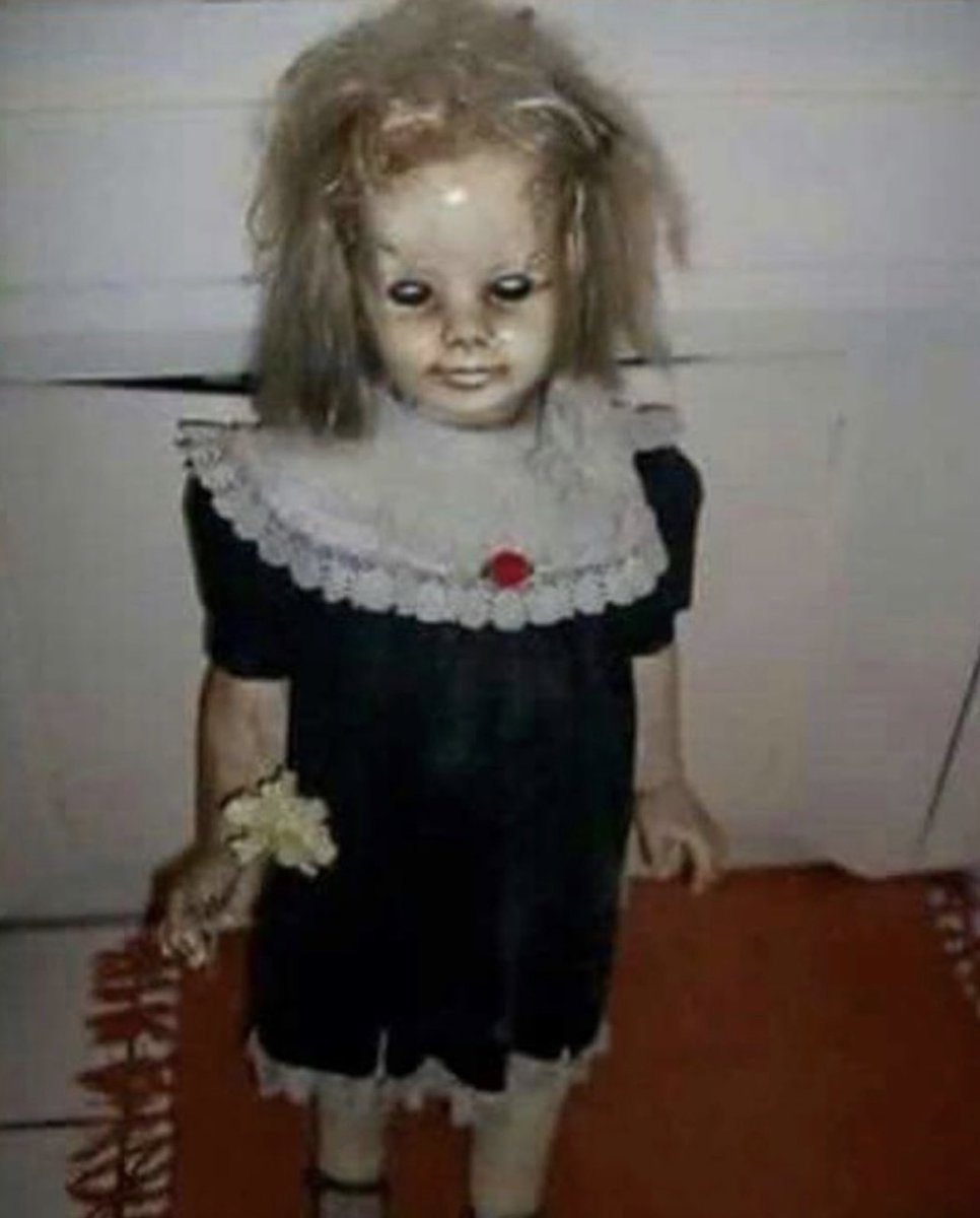 _Jeff_Powell's tweet photo. Doll For Sale - Make an offer

My daughter doesn’t want it anymore. Our dog won’t stop barking at it and we never find it where we left it. 
Doll does have a cute laugh. No batteries required 👀 #scarydoll #dollforsale #nobstteriesneeded #halloween #happyhalloween #halloween🎃 https://t.co/TAM5weA7tc