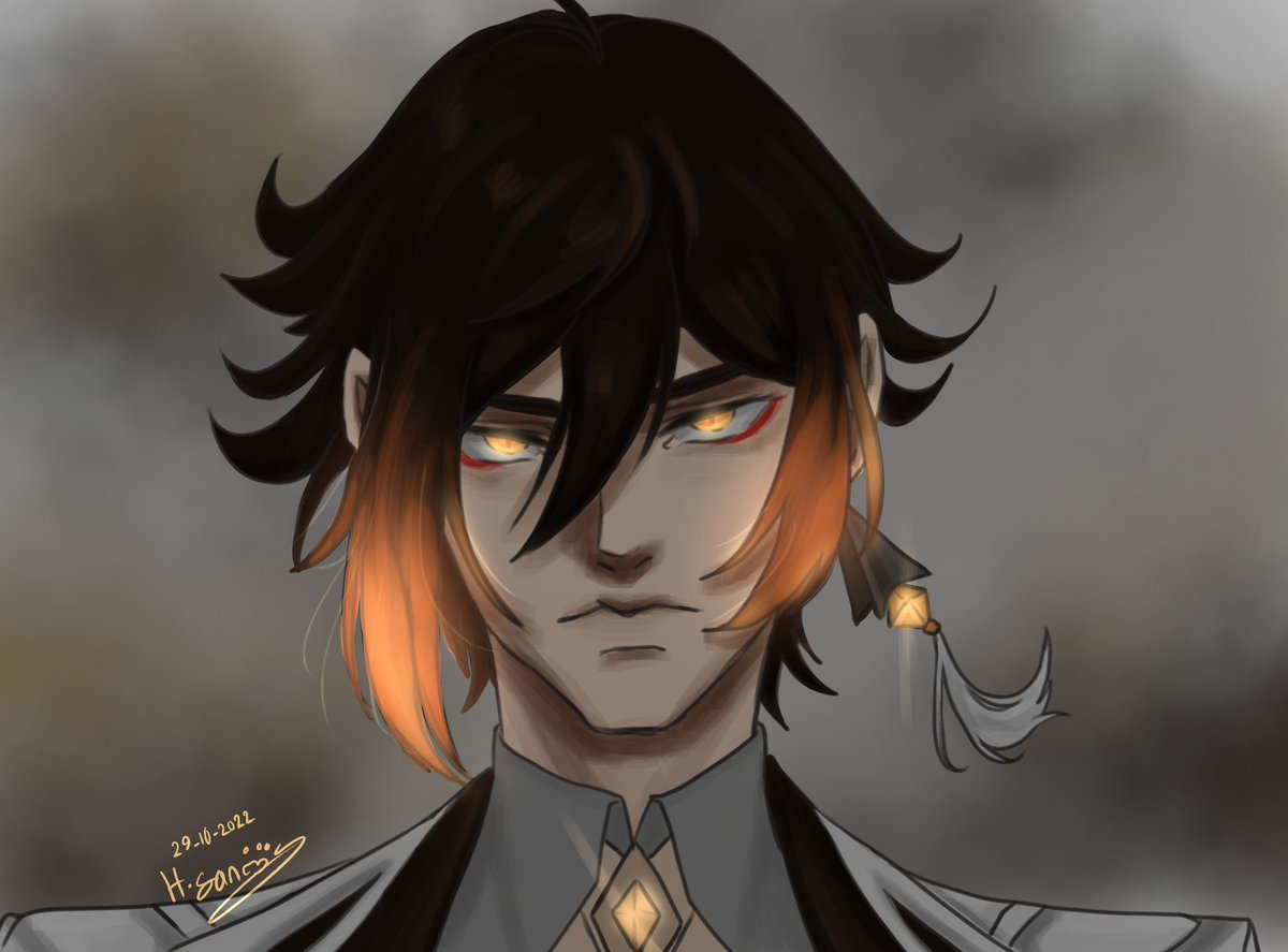 Jokuk3's tweet photo. Zhongli 
Enjoy 
#genshinimpact #Zhongli #رسمتي #رسم #doodle https://t.co/PG2Dofld6N