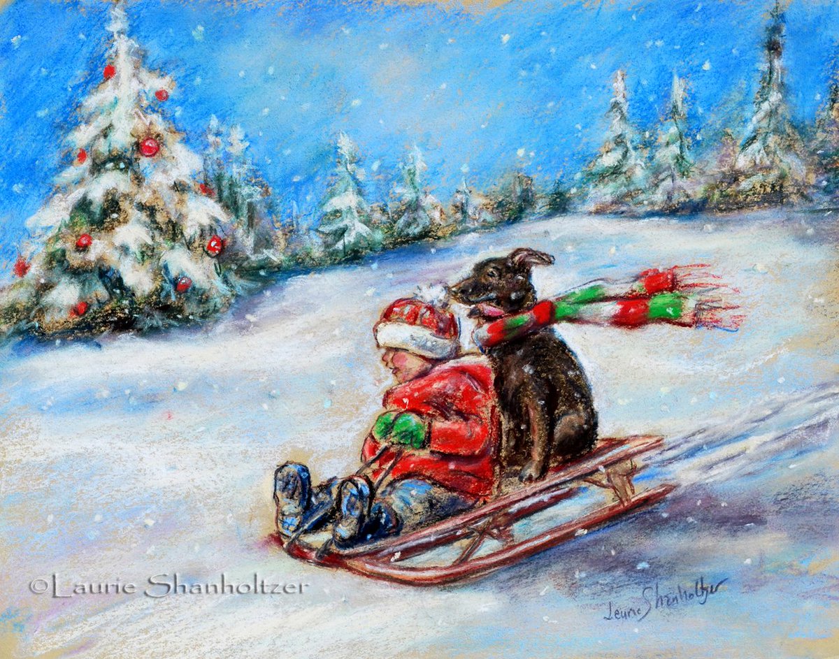 Deck Your Walls With Christmas Art MERRY CHRISTMAS SEASON - etsy.me/3BEM8lw TOLD YA SANTA'S COMING TONIGHT - etsy.me/3liEpAG WINTER SLED RIDE - etsy.me/2UH9h2O Art for Kids & Their Grownups ~ etsy.com/shop/LaurieSha…