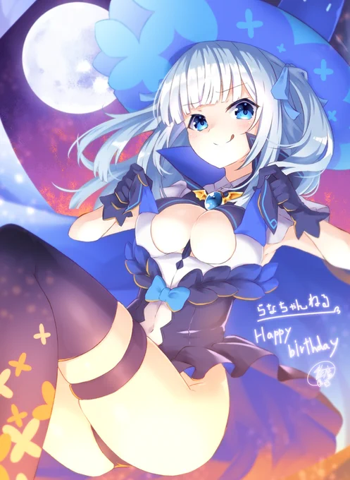 らなちゃん。HappyHalloweenBirthday 先日からフェチやら「下乳にしてやろうか」とかもろもろ重なってたので、FAタグもあるしまた描かせていただきました。 今後も配信がんばってね#らないらすと #ハロウィン2022 