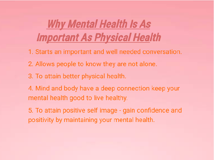 Khan15263364's tweet photo. Just like we know that taking care of our physical health is important to keep our bodies strong and healthy, it is also just as important to take care of our mental health.
#mentalHealthAwareness
#young_communicators
#GenZ_Revolution
#we_care https://t.co/MXp4jiPcDv