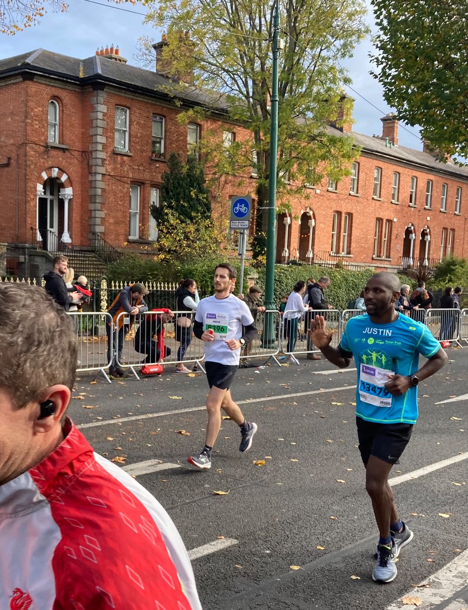 🔵What an incredible day! Thank you so much to our friends @dublinmarathon for all your support.🟡 To our marshals, cheering team, organisers and of course runners - we say thank you, thank you, thank you - What a team! #SanctuaryRunners #SanctuaryDCM #Respect #Solidarity