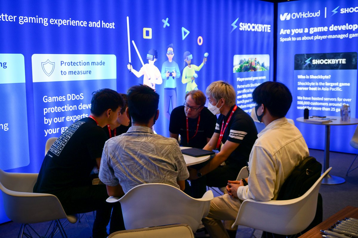 Shockbyte (@shockbyte) on Twitter photo Here are some more snaps (and merch pics!) from our time at <a href="/gamescomasia/">gamescom asia x Thailand Game Show</a> in collaboration with @OVHcloud_SEASIA
Again, we'd like to thank OVHcloud for inviting us along, and we can't wait to see what the future holds for Shockbyte⚡ Here are some more snaps (and merch pics!) from our time at <a href="/gamescomasia/">gamescom asia x Thailand Game Show</a> in collaboration with @OVHcloud_SEASIA
Again, we'd like to thank OVHcloud for inviting us along, and we can't wait to see what the future holds for Shockbyte⚡