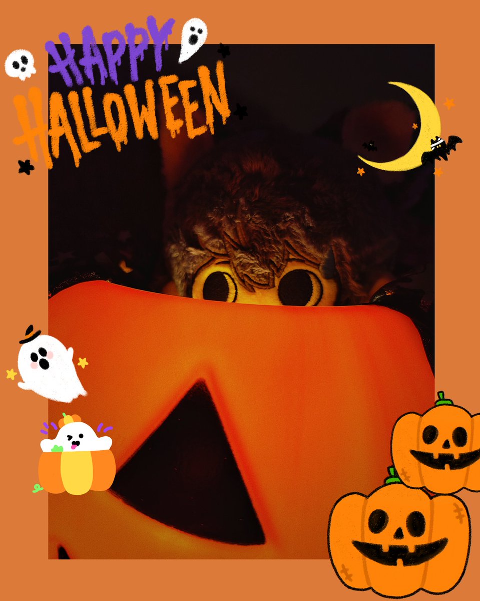 Biubiubiubius's tweet photo. Happy Halloween🎃🎃
拍了一组低成本的娃片，真的很喜欢colorsho的表情🥰#shoto https://t.co/Oylc2g3du7