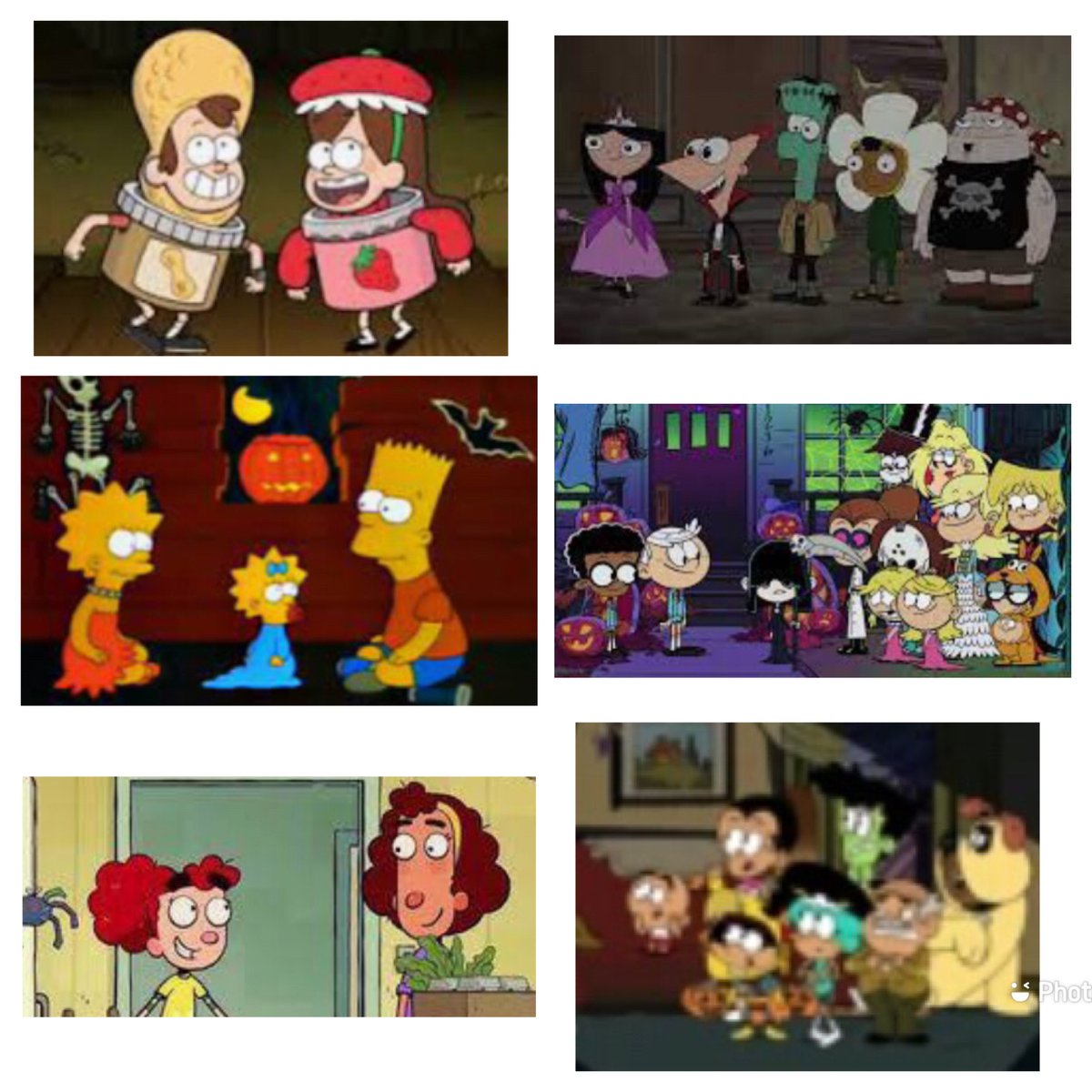 Happy Halloween 🎃 with #gravityfalls,#phineasandferb, #thecasagrandes, #itspony, #theloudhouse and #thesimpsons. #happyhalloween #halloween #halloweenseason