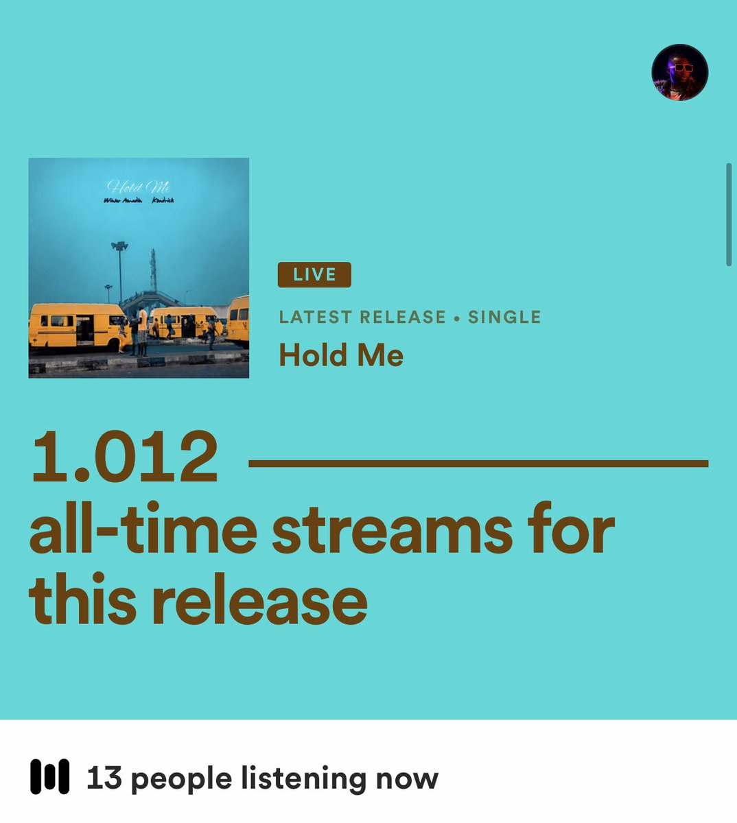 1winteramadin's tweet photo. HOLD ME with my bro @k3ndricktm OUT NOW 

2nd Slide: in about 24hrs 😩 y’all should run the numbers up o 🙏🏽

https://t.co/B0GrVHsFe1

#WinterAmadin #K3ndrick #HoldMe #NewMusic #Naijaworship #spotify #gospel #afrogospel https://t.co/n439xiS0Py