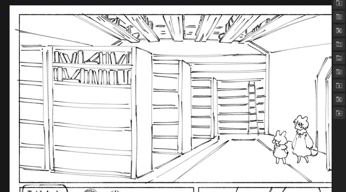 i have to draw books on all those shelves o(-( 