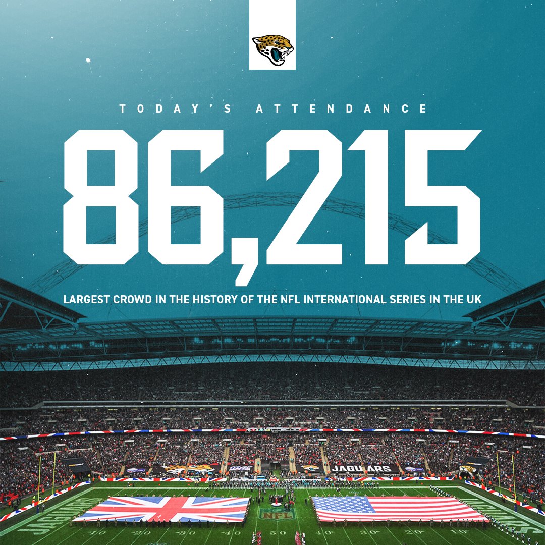 Jaguars's tweet photo. A historic attendance for #DENvsJAX! https://t.co/9bdzp73Hbj