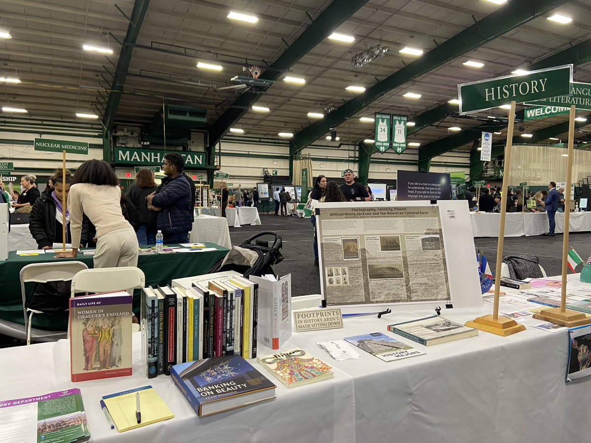 Right now <a href="/ManhattanEdu/">Manhattan University</a> Open House, come learn about the History Department!