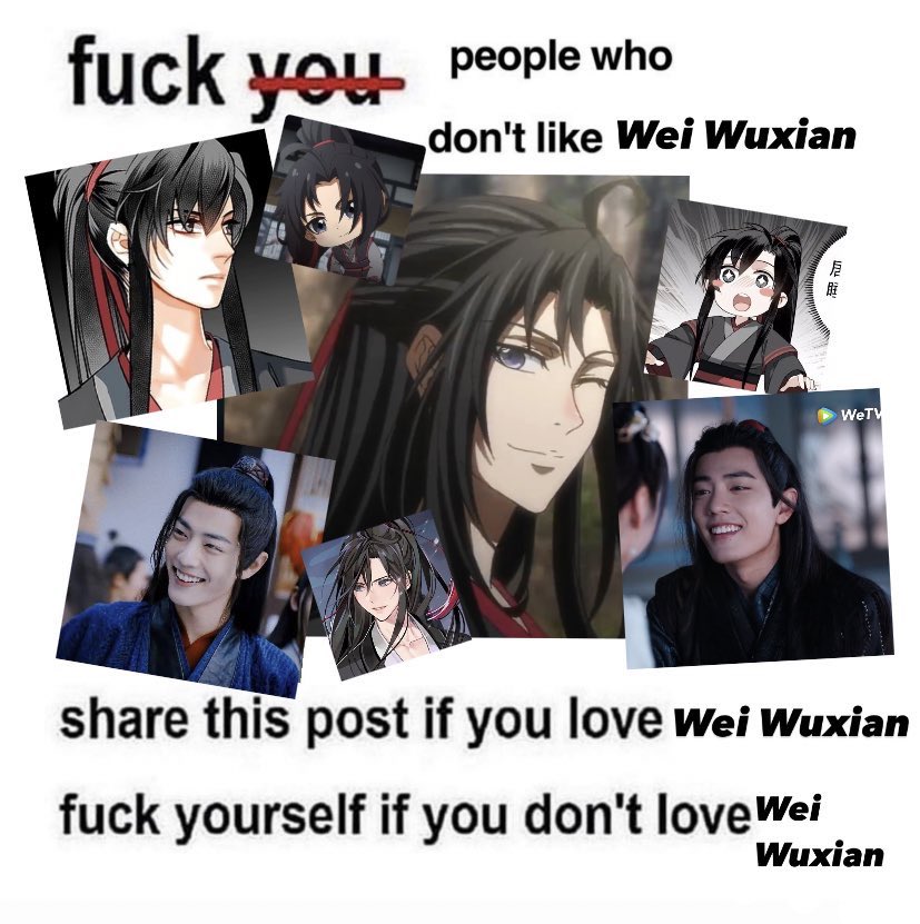 zhxnov's tweet photo. if you’re not loving wei wuxian, then what are you doing??? https://t.co/OMEmKrOwY8