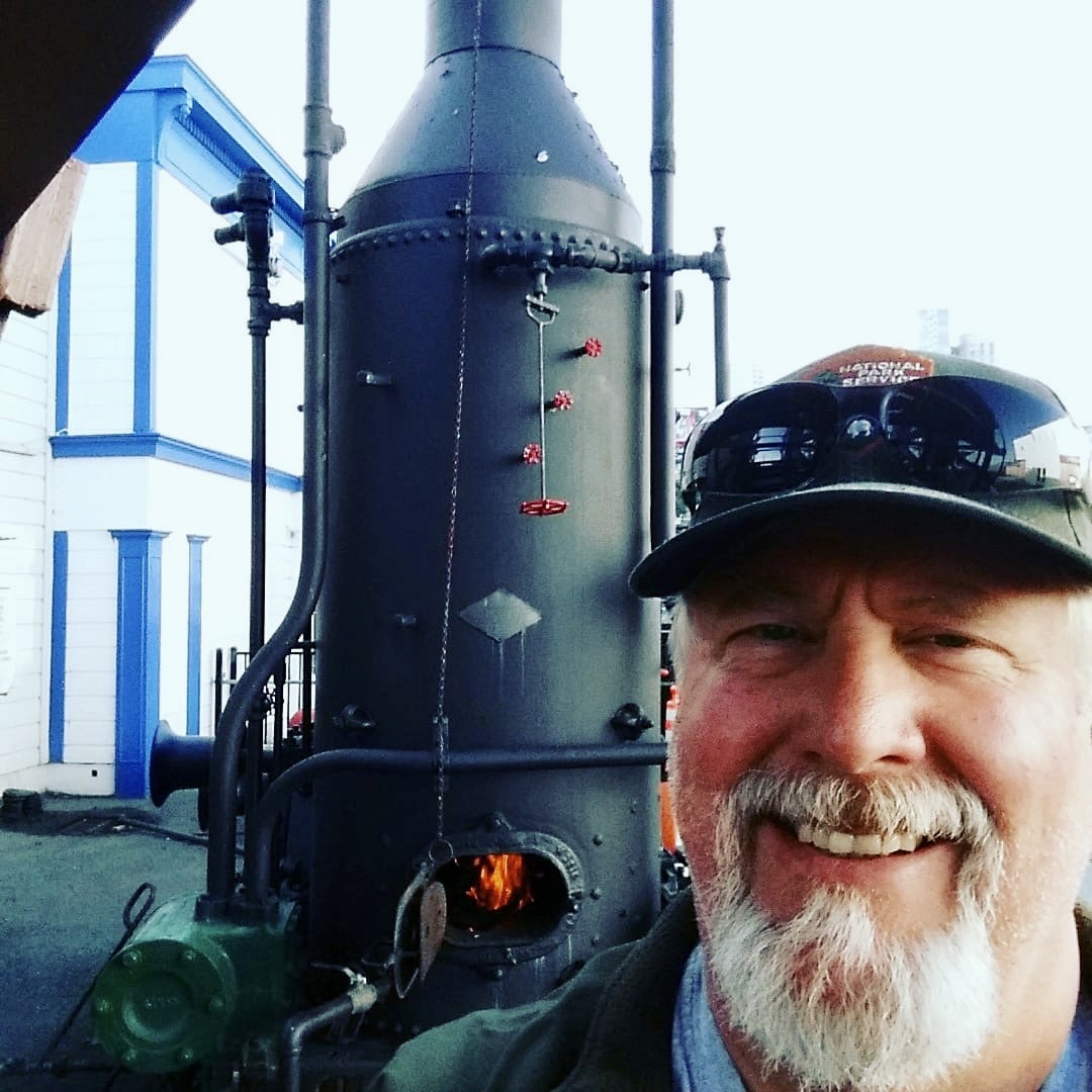 SFMaritimeNPS's tweet photo. Catch a #DonkeyEngine demonstration today with Historic Steam and Gasoline Engineer Erik Olson! Oct. 30, 10am-3:30pm at Hyde St. Pier. The engine will be lit, literally! 🔥 #Maritime #MaritimeHistory #Engineering #EngineeringHistory #SanFrancisco #HydeStreetPier #SFMaritimeNPS https://t.co/d67JL2JC2o