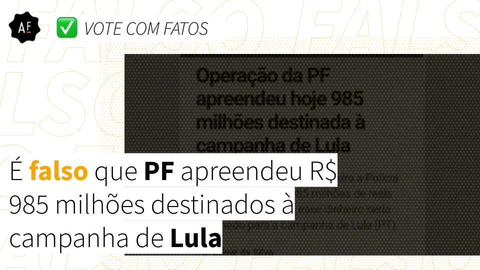 aosfatos's tweet photo. NO AR. É uma montagem a suposta reprodução de uma notícia do G1 que fala que a Polícia Federal teria apreendido milhões vindos da Nicarágua para a campanha de Lula
Leia mais
https://t.co/XKb9PAfnkO
#Eleições2022 #CheckBR #votecomfatos https://t.co/Zsh6FxOkIk