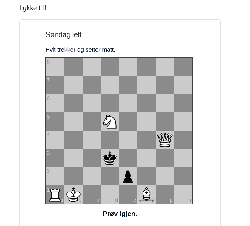 wangubaagu's tweet photo. Her ville jeg ha spilt 1. Ta3+ Kd2 2. Dxe2# men #nrksjakk sier "prøv igjen!". Hvorfor det?
#FischerRandomWC https://t.co/7otRrMd3du