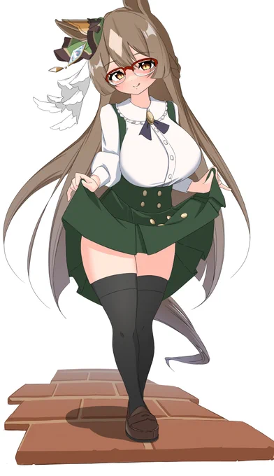 マショウノダイヤモンド with アストンマーチャンの私服#ウマ娘#サトノダイヤモンド 