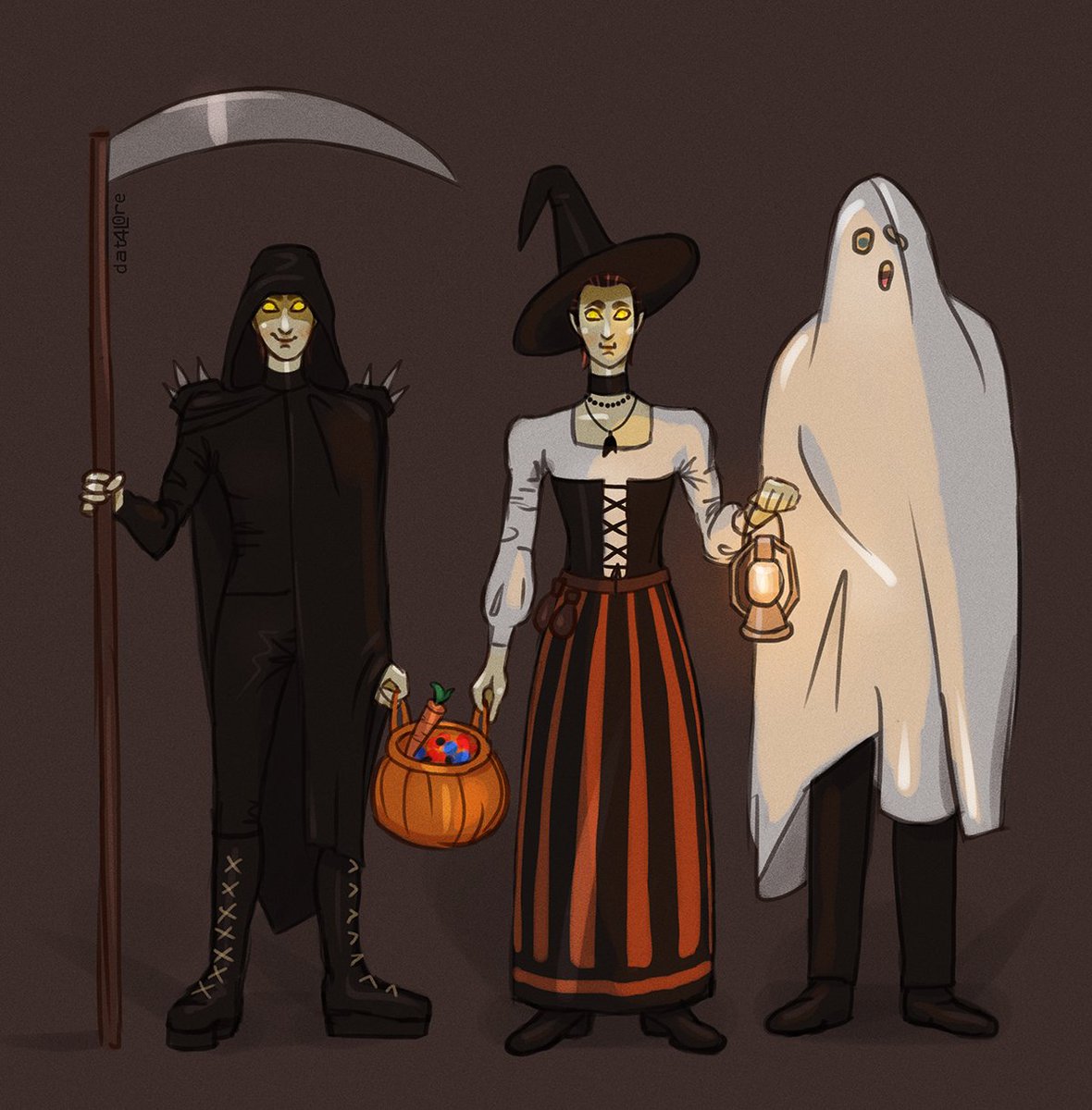 dat4L0re's tweet photo. Data, Lore and Riker go trick-or-treating around the Enterprise https://t.co/T3GxF0C3Ut