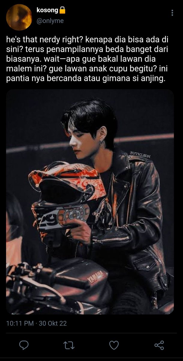 moucheee_'s tweet photo. taekook twotweet au

— balapan sama gue, if you lose give me your life. 

⚠️ obsession , mpreg , 18+ https://t.co/k9P8c6WUIG