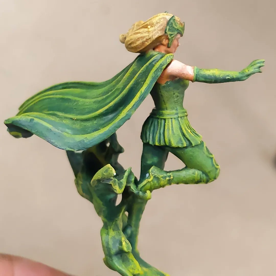 lonelymonkpg's tweet photo. Angela and Enchantress..  I paint a lot, I should post more https://t.co/CCDQCZKEE1