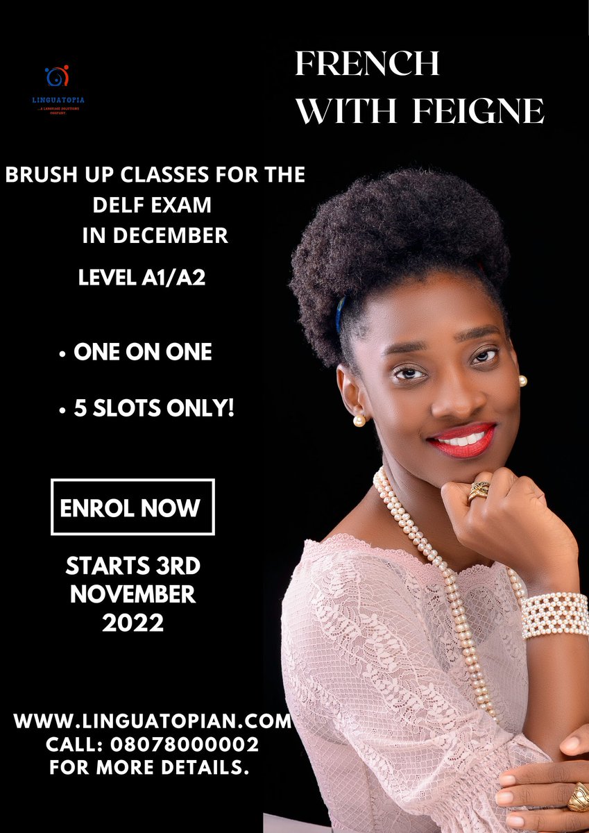 #delf prep classes!! Only 5 slots available !  Call or send a DM now!!