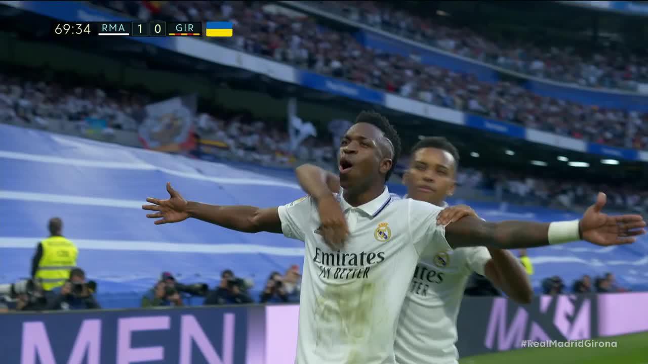 What a goal from Real Madrid with the finish from Vinicius! 👏”