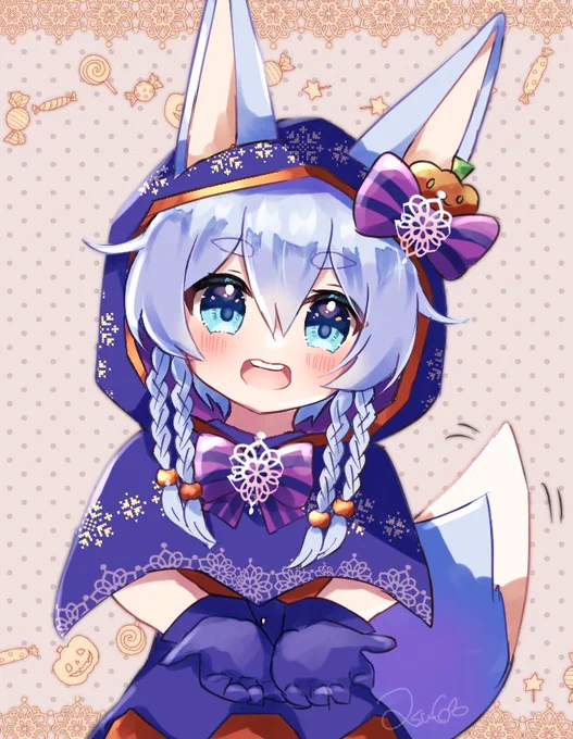 トリックオアトリート!にーに、ねーね、お菓子ちょうだい?#白猫プロジェクト #白猫テニス 
