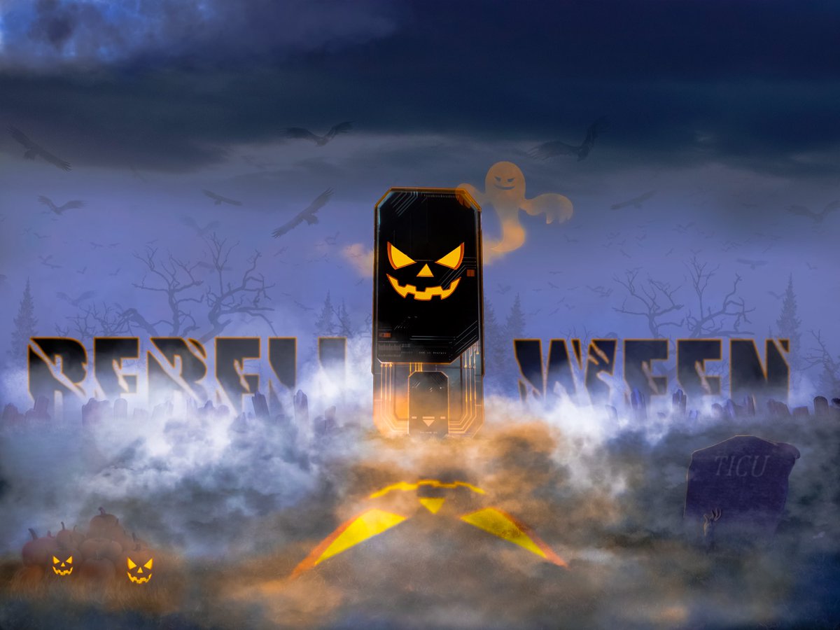 Happy Rebelloween! 🥷😈🎃

Artwork by the one and only <a href="/ticu_v/">ticuv - ticuv.eth/.art</a>