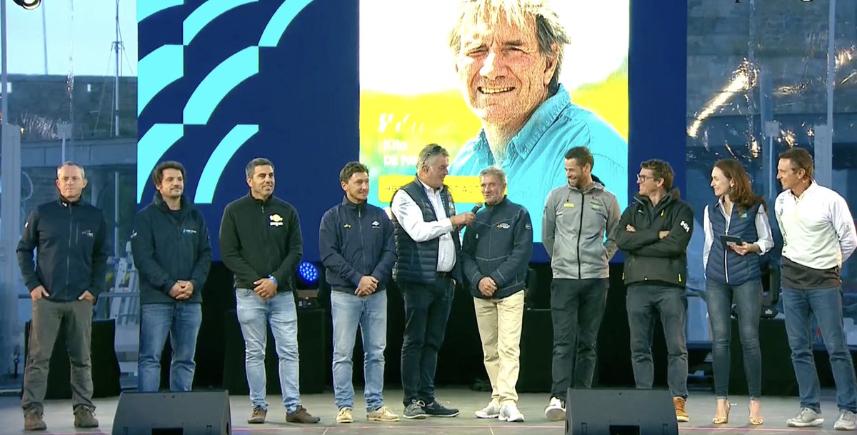 RouteDuRhum's tweet photo. Live 🔴 [(PRÉSENTATION DES SKIPPERS⛵️)] 

❝ C'est un vrai plaisir de retrouver #SaintMalo, cette ambiance si particulière  ❞ Kito De Pavant, skipper @AssoClass40 sur HBF - Reforest'Action #RDR2022 https://t.co/GqnljSDvUO