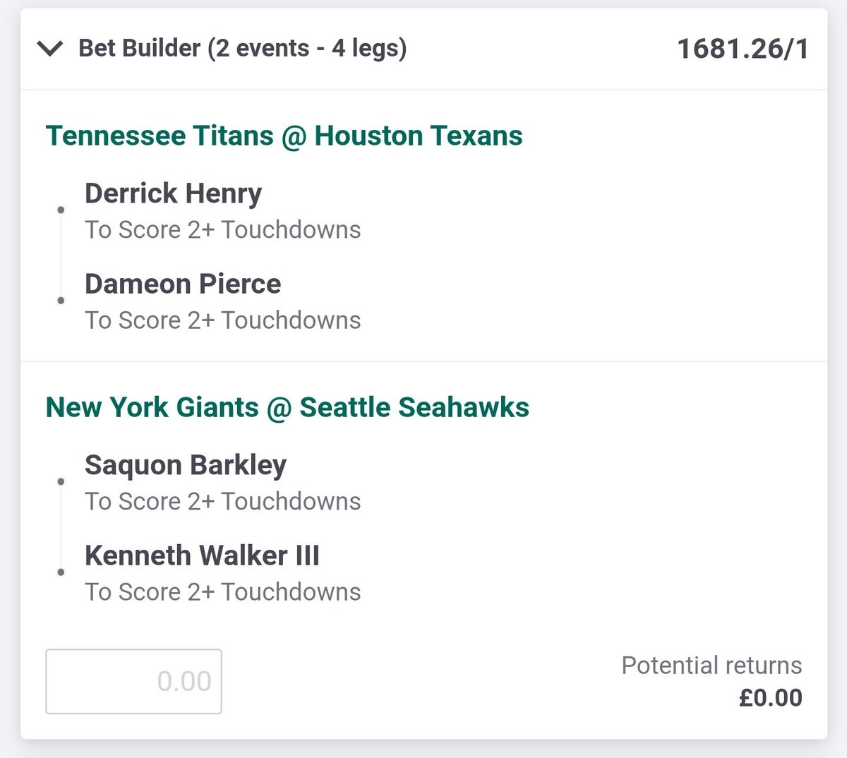 NFLuktips's tweet image. Betbuilder double for the late games and a brace yankee tides turning abit had some ok profit last week lets go #NFL #NFLTwitter