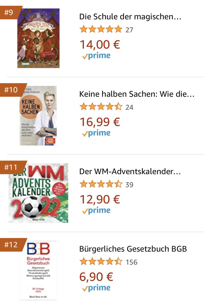 Irgendwie beruhigend: Das BGB ist in den Top 20 der Amazon Top 100 Bücher. (Bitte weiterhin im lokalen Buchhandel kaufen, soweit zumutbar)