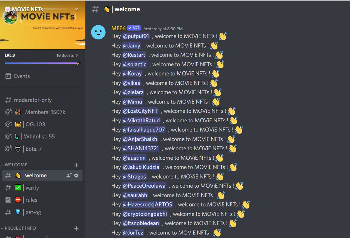 SolCommunityy's tweet photo. @MOViE_NFTs is assigning WL roles for the first 50 people who join discord faster. Congrats 😍
👋https://t.co/uWVI2RCIhA https://t.co/aDO5my9PzX