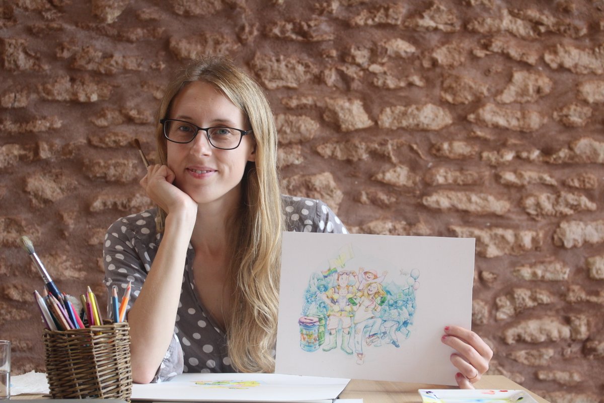 As well as her role here as Head of Programme and Operations, Katherine has a creative practice of her own! We are offering her an Illustration Residency while she develops her new children’s book project – Molly’s First Festival. 

FIND OUT MORE HERE 
👉🏻 clayhillarts.co.uk/childrens-illu…